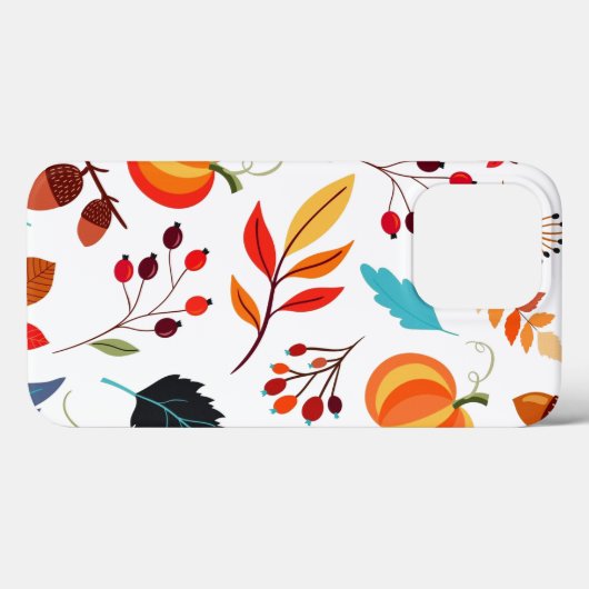 Autumn Pattern iPhone Case (Achterkant (horizontaal))