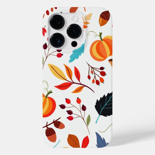 Autumn Pattern iPhone Case (Achterkant)