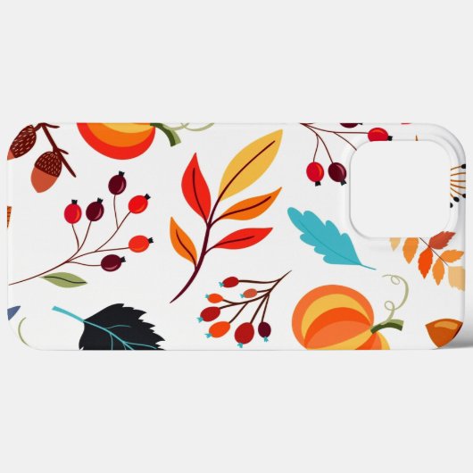 Autumn Pattern iPhone Case (Achterkant (horizontaal))