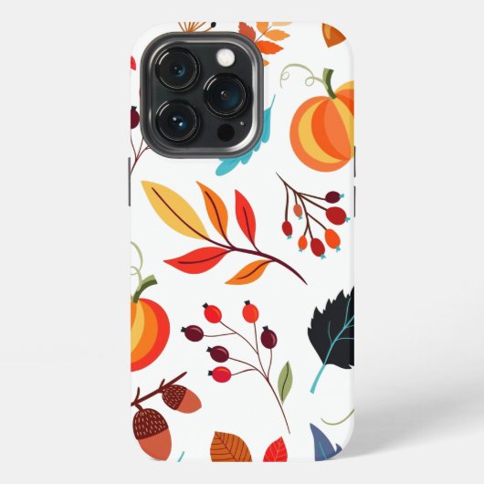 Autumn Pattern iPhone Case Hoesje (Achterkant)