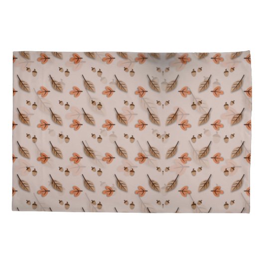 Autumn Pattern Pillowcases – Decorative Pillow Cov Kussensloop (Achterkant-Links)