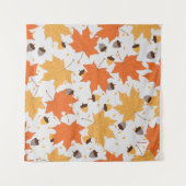 autumn pattern vintage seamless pattern wandkleed (Voorkant (horizontaal))