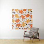 autumn pattern vintage seamless pattern wandkleed (In Situ (horizontaal))