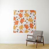 autumn pattern vintage seamless pattern wandkleed (In situ)