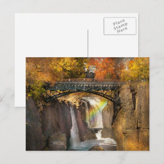 Autumn - Patterson NJ - de Grote Patterson Herfste Briefkaart (Voorkant / Achterkant)