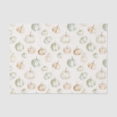 Autumn Peach Mint Pumpkins  Tissuepapier (Voorkant)