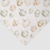 Autumn Peach Mint Pumpkins  Tissuepapier (Detail)