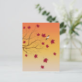 Autumn Perch Post Card Briefkaart (Staand voorkant)