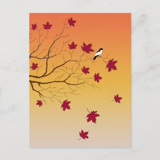 Autumn Perch Post Card Briefkaart (Voorkant)