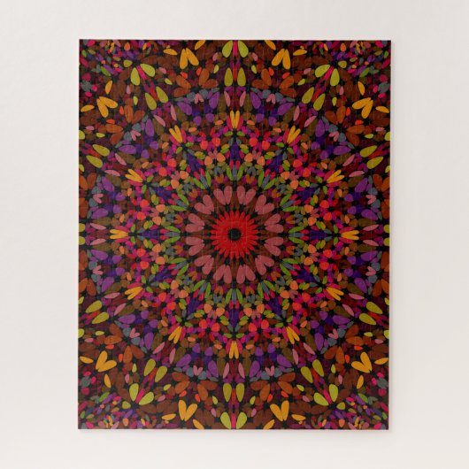 Autumn Petal Mandala Legpuzzel (Verticaal)