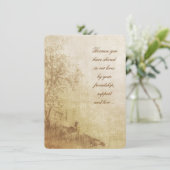 Autumn Pheasant Vow Renewal Kaart (Staand voorkant)