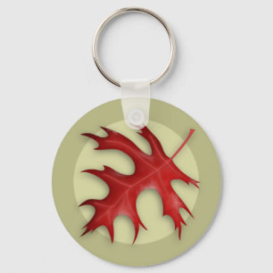 Autumn Pin Oak Leaf Sleutelhanger