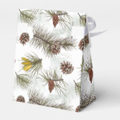 Autumn Pine Cones Bedankdoosjes (Achterkant)