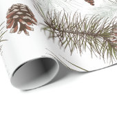 Autumn Pine Cones Cadeaupapier (Rol Hoek)