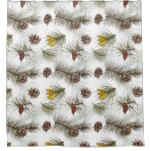 Autumn Pine Cones Douchegordijn (Voorkant)