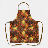 Autumn Pine Cones en Fall Leaves Schort (Voorkant)
