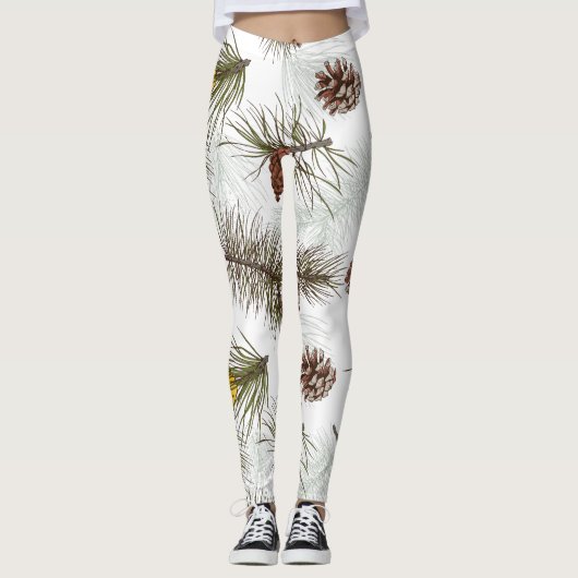 Autumn Pine Cones Leggings (Voorkant)