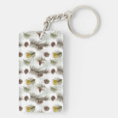 Autumn Pine Cones Sleutelhanger (achterkant)