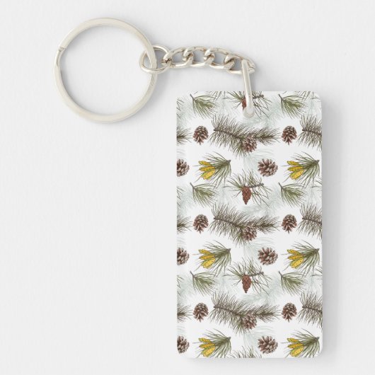 Autumn Pine Cones Sleutelhanger (Voorkant)
