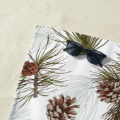 Autumn Pine Cones Strandlaken (In situ)