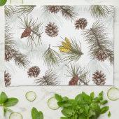 Autumn Pine Cones Theedoek (Gevouwen)