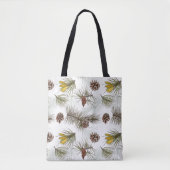 Autumn Pine Cones Tote Bag (Voorkant)
