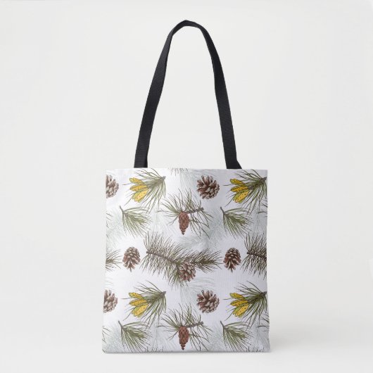 Autumn Pine Cones Tote Bag (Voorkant)