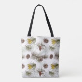 Autumn Pine Cones Tote Bag (Achterkant)