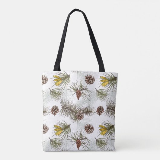 Autumn Pine Cones Tote Bag (Achterkant)