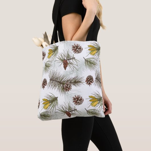 Autumn Pine Cones Tote Bag (Dichtbij)