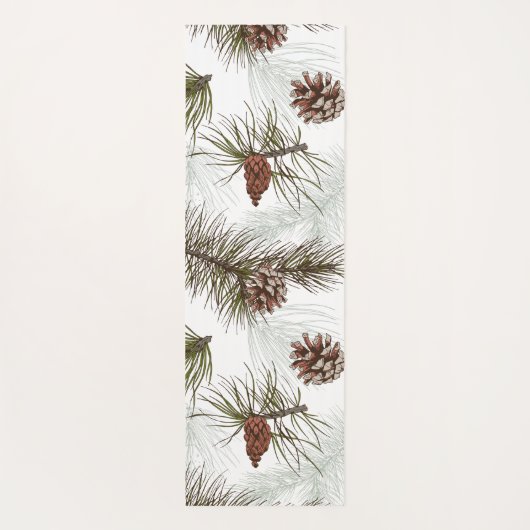 Autumn Pine Cones Yogamat (Achterkant)