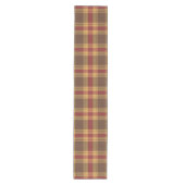Autumn Plaid Faux Fabric Table Runner Medium Tafelloper (Voorkant)