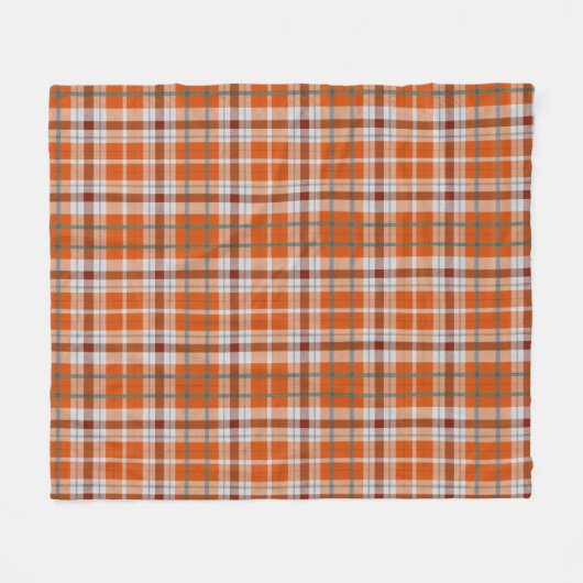 Autumn plaid fleece deken (Voorkant (Horizontaal))