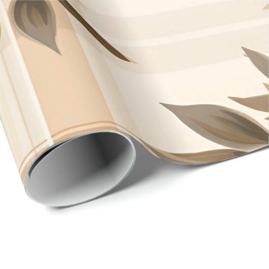 Autumn Plaid Gezellige Herfst Patroon Ontwerp Cadeaupapier (Rol Hoek)