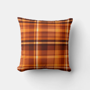 Autumn Plaid Gezellige Herfst Patroon Ontwerp Kussen