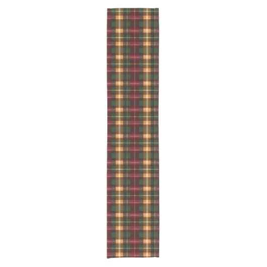 Autumn Plaid Korte Tafelloper (Voorkant)