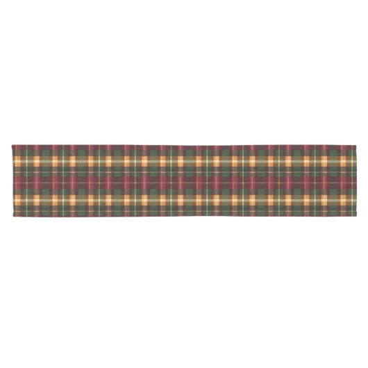 Autumn Plaid Korte Tafelloper (Horizontaal)