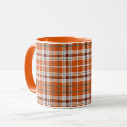 Autumn plaid mok (Voorkant links)