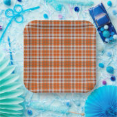 Autumn plaid papieren bordje (Feest)