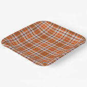 Autumn plaid papieren bordje (Gebogen)