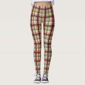 Autumn Plaid Pattern Leggings (Voorkant)