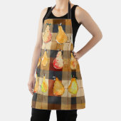 Autumn Plaid Schort met Pears Design (Insitu)