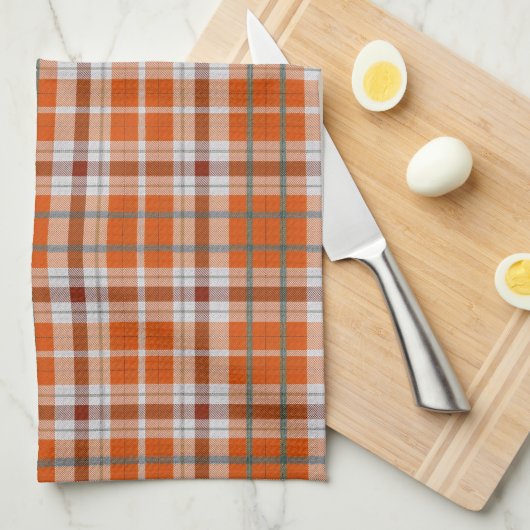 Autumn plaid theedoek (Quarter Fold)