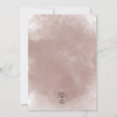 Autumn Plum Floral Bouquet Wedding Kaart (Achterkant)