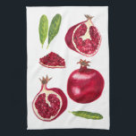 Autumn Pomegranates Waterverf schilderen Theedoek<br><div class="desc">Decoreer je keuken met deze leuke pomegranate keukenhanddoek. Het maakt een geweldig huishouden of bruiloft cadeau! Je kunt je eigen tekst altijd toevoegen. Laat me weten of je iets wilt dat aangepast is. Als je het koopt, bedankt! Ben zeker om een foto op Instagram van het in actie te delen...</div>