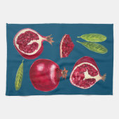 Autumn Pomegranates Waterverf schilderen Theedoek (Horizontaal)