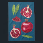 Autumn Pomegranates Waterverf schilderen Theedoek<br><div class="desc">Decoreer je keuken met deze leuke pomegranate keukenhanddoek. Het maakt een geweldig huishouden of bruiloft cadeau! Je kunt je eigen tekst altijd toevoegen. Laat me weten of je iets wilt dat aangepast is. Als je het koopt, bedankt! Ben zeker om een foto op Instagram van het in actie te delen...</div>