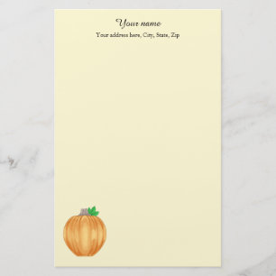 Autumn pomkin elegant briefpapier