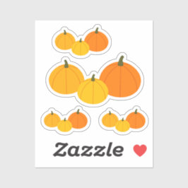 Autumn pomkins vinylSticker, op maat gesneden Sticker