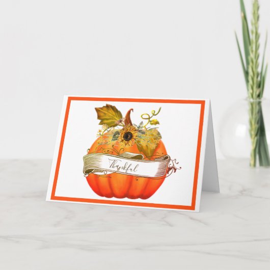 Autumn pompoen aanpasbaar briefkaart (Voorkant)